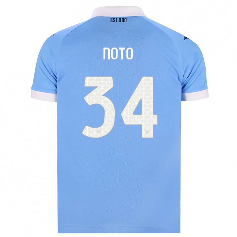 Danxen Criança Camisola Pierpaolo Noto #34 Azul Celeste Preto Branco Principal 2026/27 Camisa Brasil
