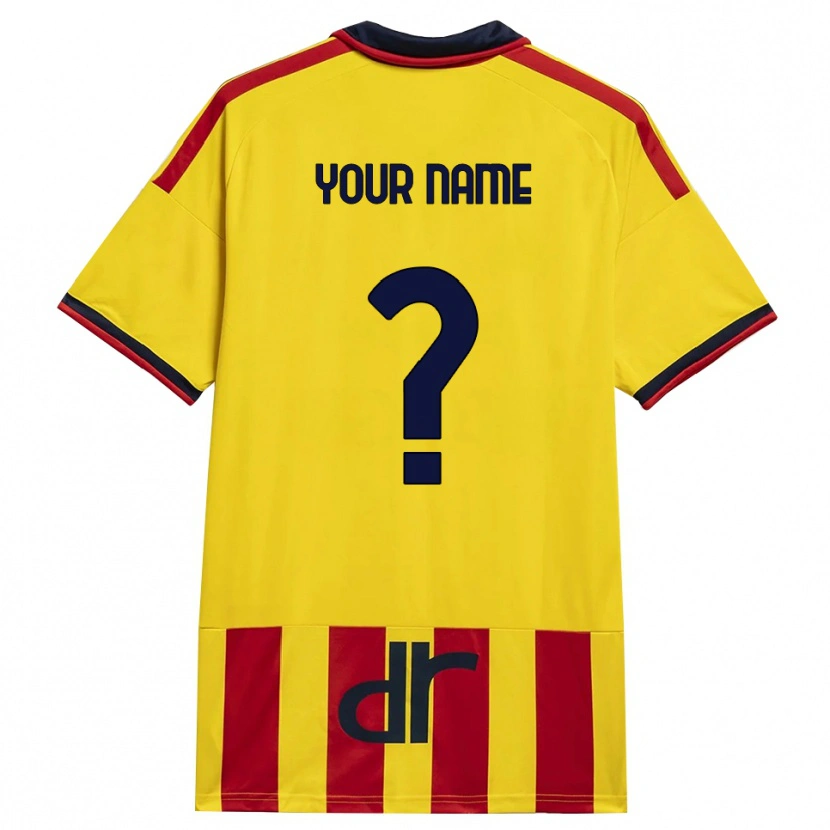 Danxen Criança Camisola Seu Nome #0 Amarelo Vermelho Principal 2026/27 Camisa Brasil