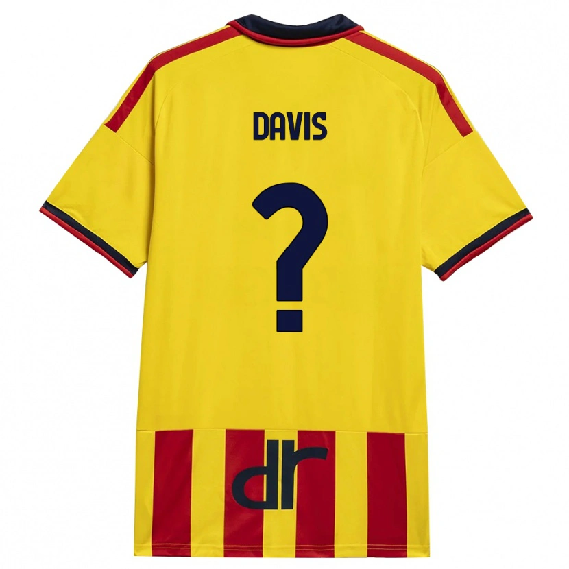 Danxen Criança Camisola Sammi Davis #0 Amarelo Vermelho Principal 2026/27 Camisa Brasil