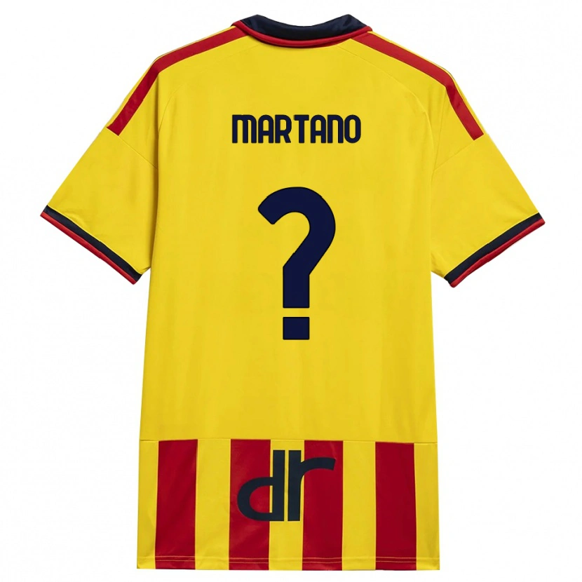 Danxen Criança Camisola Diego Martano #0 Amarelo Vermelho Principal 2026/27 Camisa Brasil