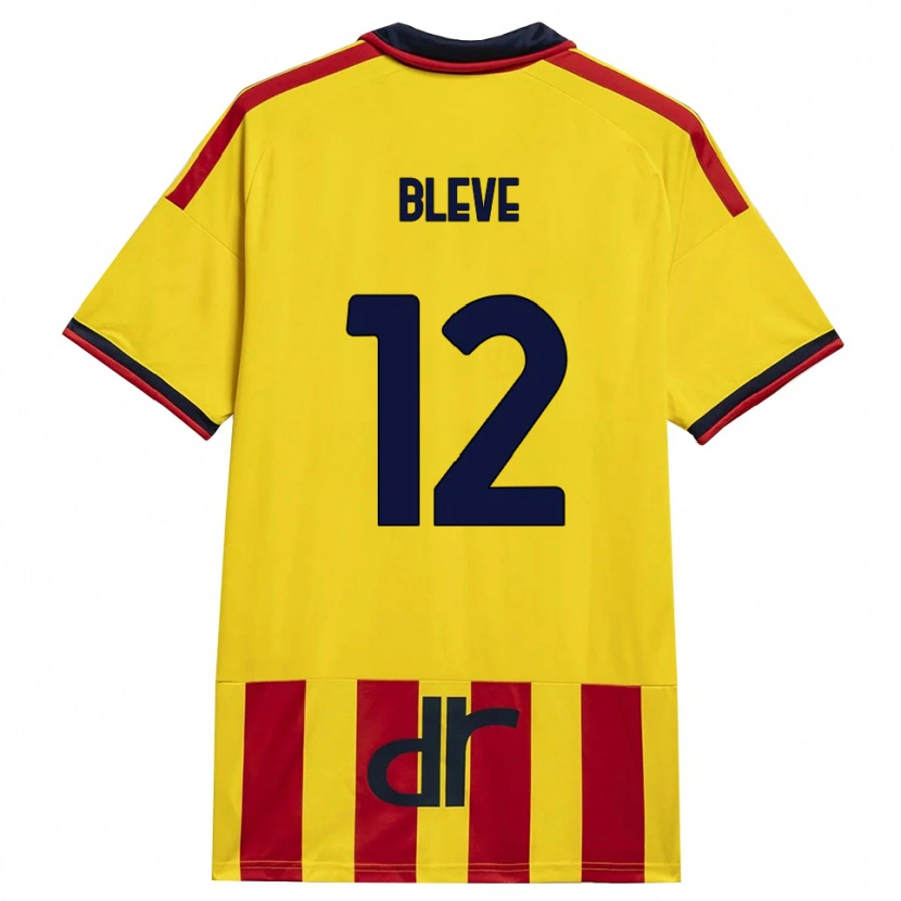 Danxen Criança Camisola Daniele Bleve #12 Amarelo Vermelho Principal 2026/27 Camisa Brasil