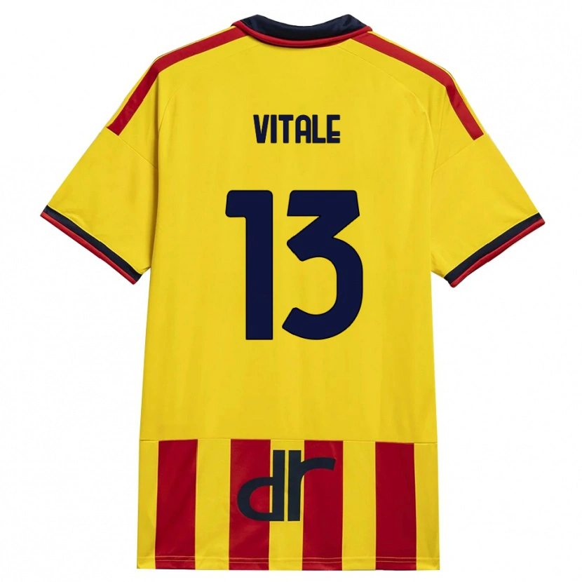 Danxen Criança Camisola Leonardo Vitale #13 Amarelo Vermelho Principal 2026/27 Camisa Brasil