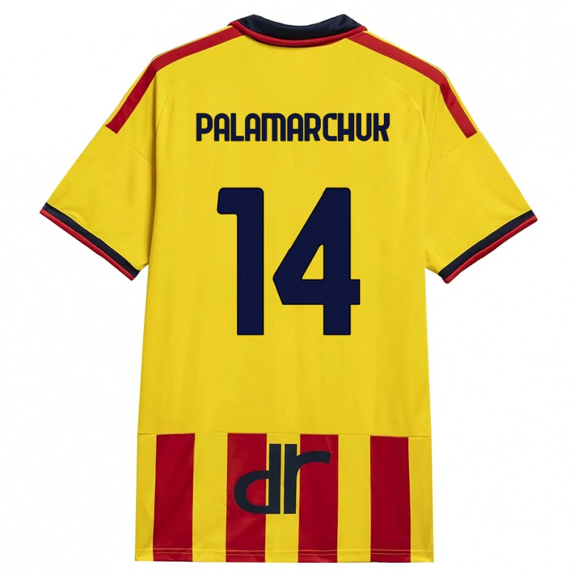 Danxen Criança Camisola Cristiano Palamarchuk #14 Amarelo Vermelho Principal 2026/27 Camisa Brasil