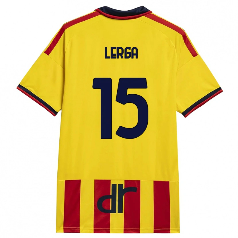 Danxen Criança Camisola Roko Lerga #15 Amarelo Vermelho Principal 2026/27 Camisa Brasil