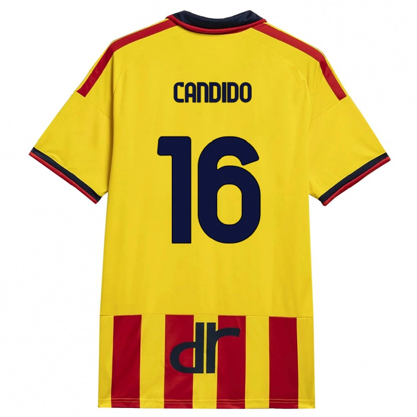 Danxen Criança Camisola Filippo Candido #16 Amarelo Vermelho Principal 2026/27 Camisa Brasil