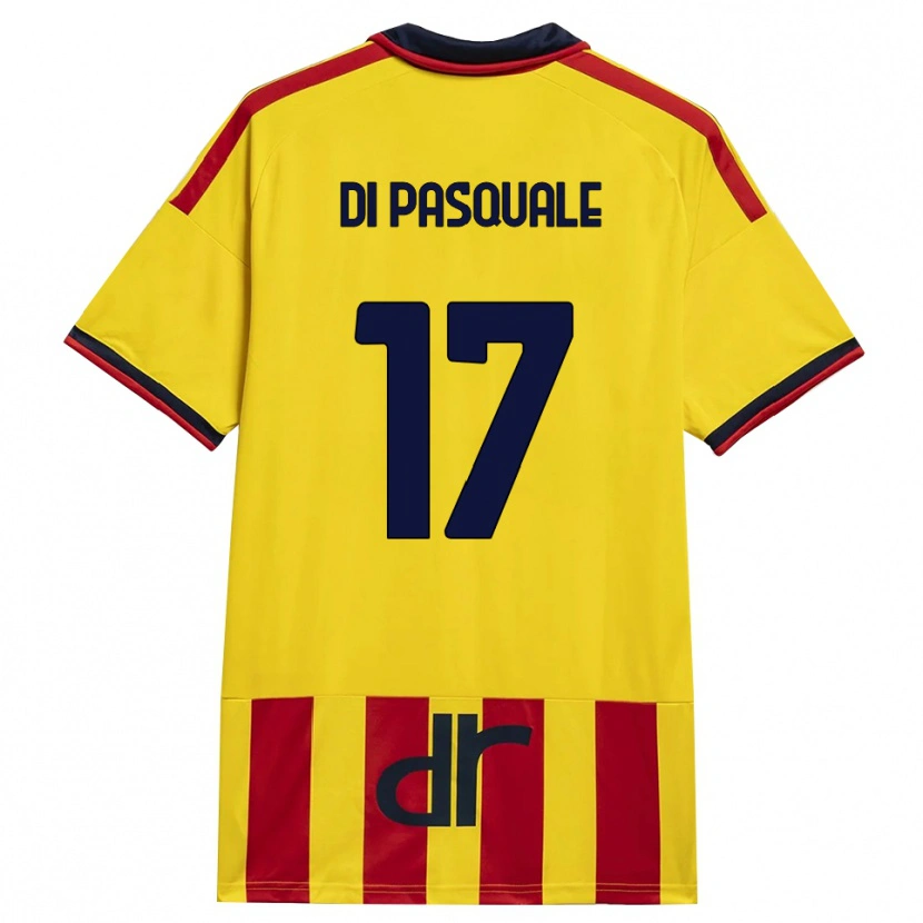 Danxen Criança Camisola Alessandro Di Pasquale #17 Amarelo Vermelho Principal 2026/27 Camisa Brasil