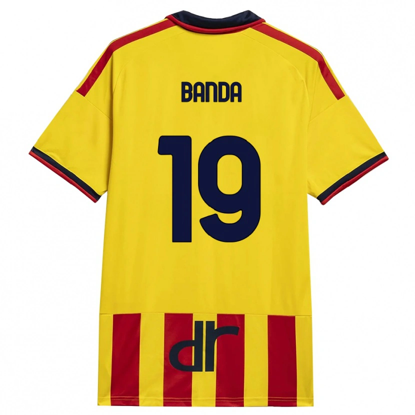 Danxen Criança Camisola Lameck Banda #19 Amarelo Vermelho Principal 2026/27 Camisa Brasil