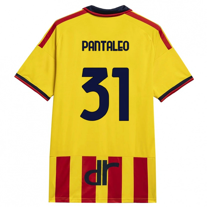 Danxen Criança Camisola Dario Pantaleo #31 Amarelo Vermelho Principal 2026/27 Camisa Brasil