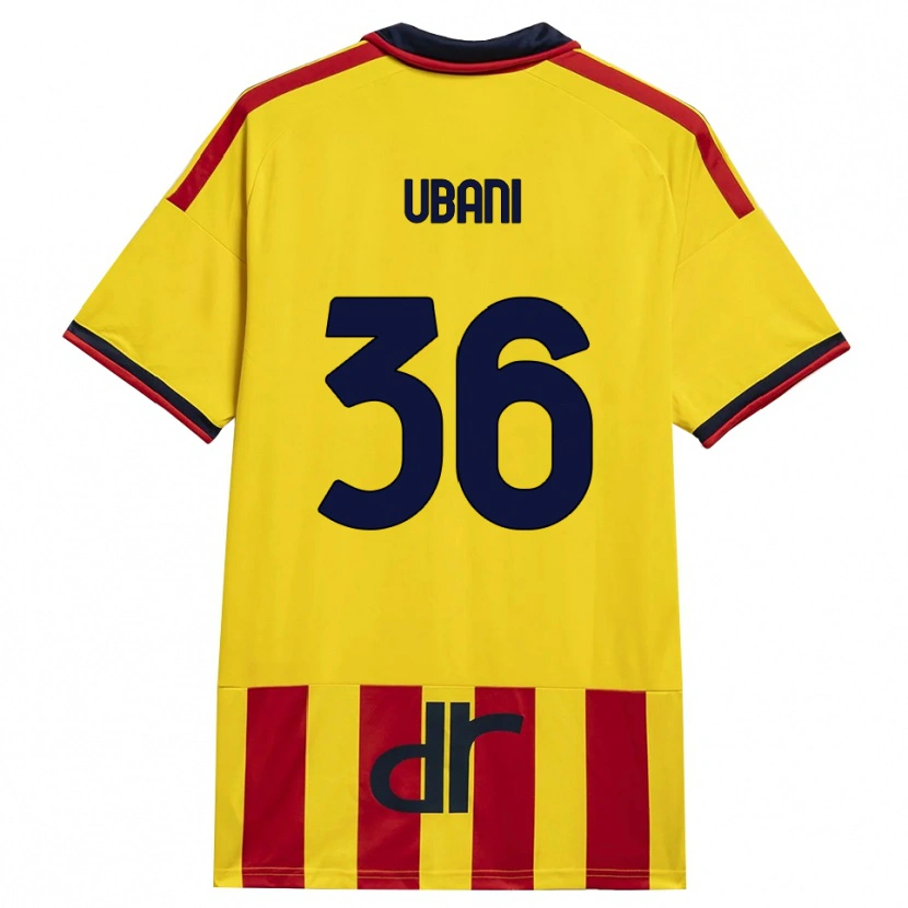 Danxen Criança Camisola Marlon Ubani #36 Amarelo Vermelho Principal 2026/27 Camisa Brasil