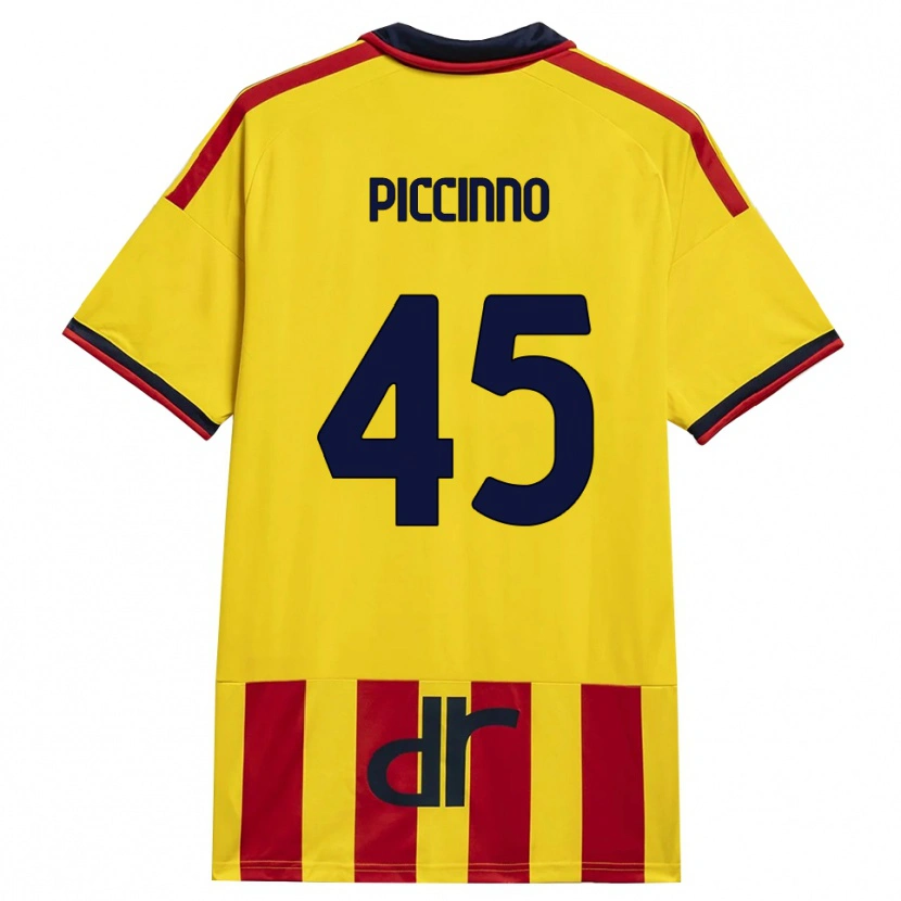 Danxen Criança Camisola Daniele Piccinno #45 Amarelo Vermelho Principal 2026/27 Camisa Brasil