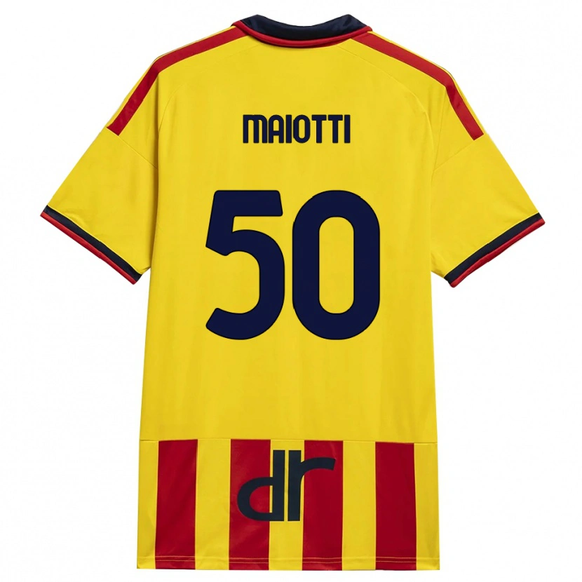 Danxen Criança Camisola Sebastiano Maiotti #50 Amarelo Vermelho Principal 2026/27 Camisa Brasil