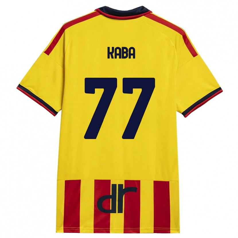Danxen Criança Camisola Mohamed Kaba #77 Amarelo Vermelho Principal 2026/27 Camisa Brasil