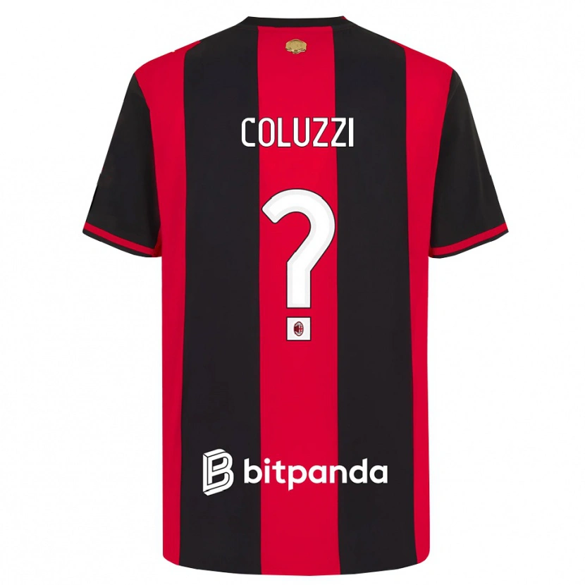 Danxen Criança Camisola Simone Coluzzi #0 Vermelho Preto Branco Principal 2026/27 Camisa Brasil
