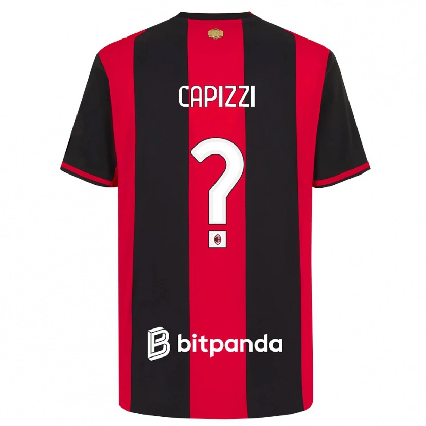 Danxen Criança Camisola Edoardo Capizzi #0 Vermelho Preto Branco Principal 2026/27 Camisa Brasil