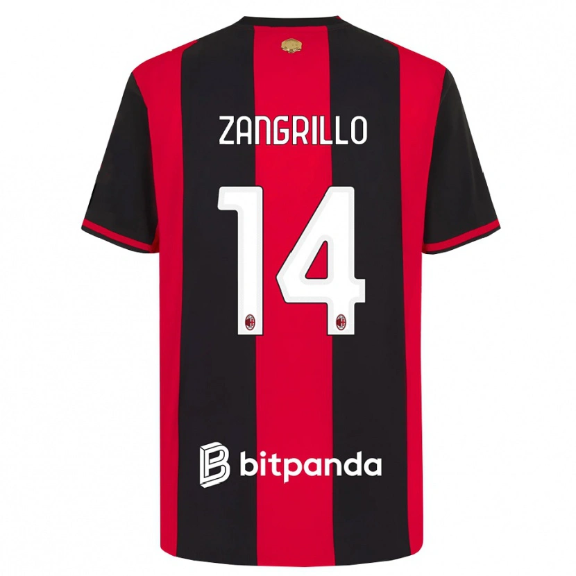 Danxen Criança Camisola Giacomo Zangrillo #14 Vermelho Preto Branco Principal 2026/27 Camisa Brasil