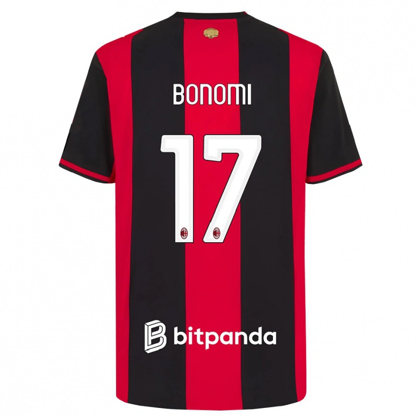 Danxen Criança Camisola Francesco Bonomi #17 Vermelho Preto Branco Principal 2026/27 Camisa Brasil