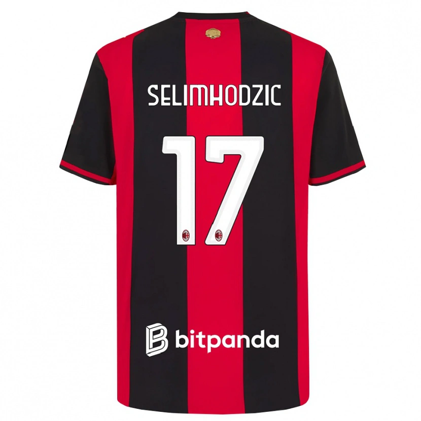 Danxen Criança Camisola Noa Selimhodzic #17 Vermelho Preto Branco Principal 2026/27 Camisa Brasil