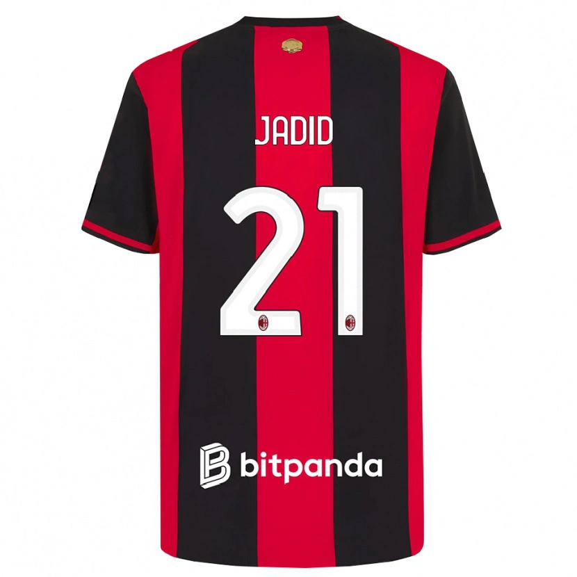 Danxen Criança Camisola Akram Jadid #21 Vermelho Preto Branco Principal 2026/27 Camisa Brasil