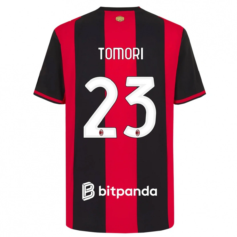 Danxen Criança Camisola Fikayo Tomori #23 Vermelho Preto Branco Principal 2026/27 Camisa Brasil