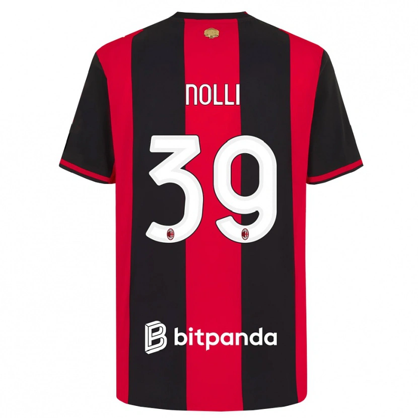 Danxen Criança Camisola Luca Nolli #39 Vermelho Preto Branco Principal 2026/27 Camisa Brasil