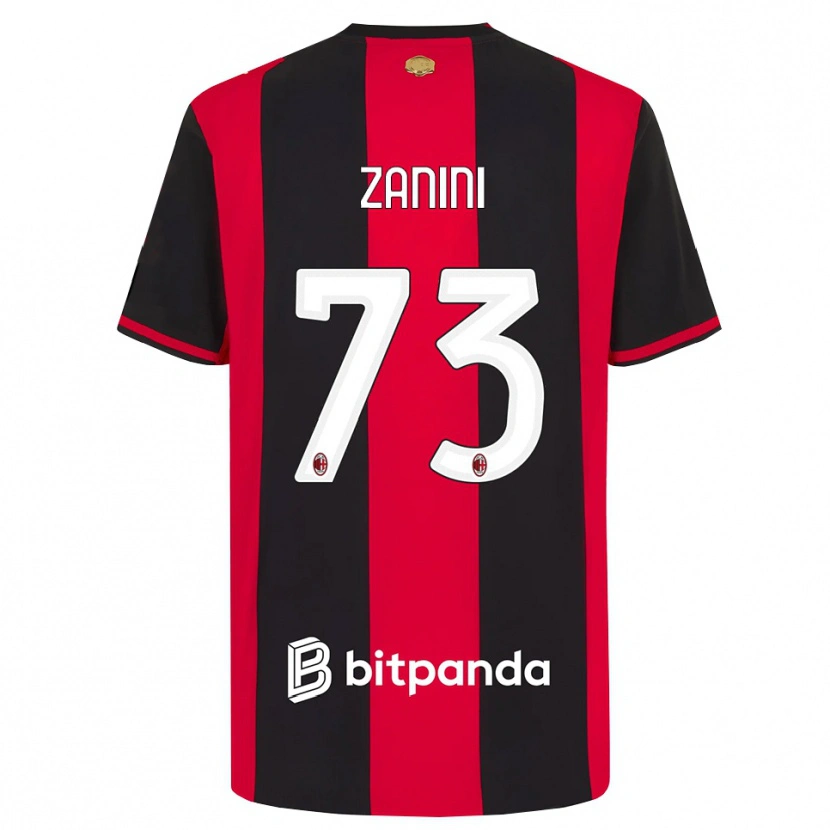 Danxen Criança Camisola Paola Zanini #73 Vermelho Preto Branco Principal 2026/27 Camisa Brasil