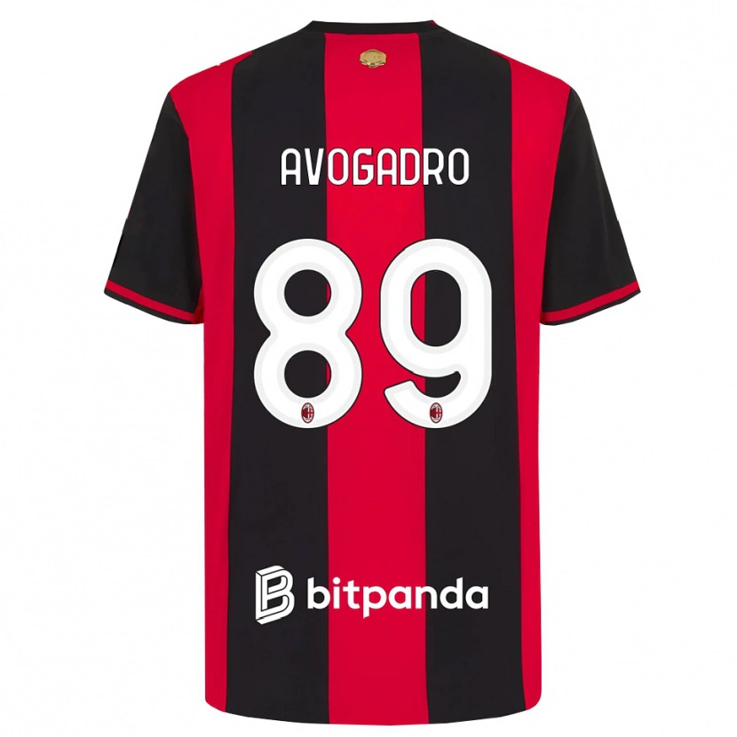 Danxen Criança Camisola Pietro Avogadro #89 Vermelho Preto Branco Principal 2026/27 Camisa Brasil