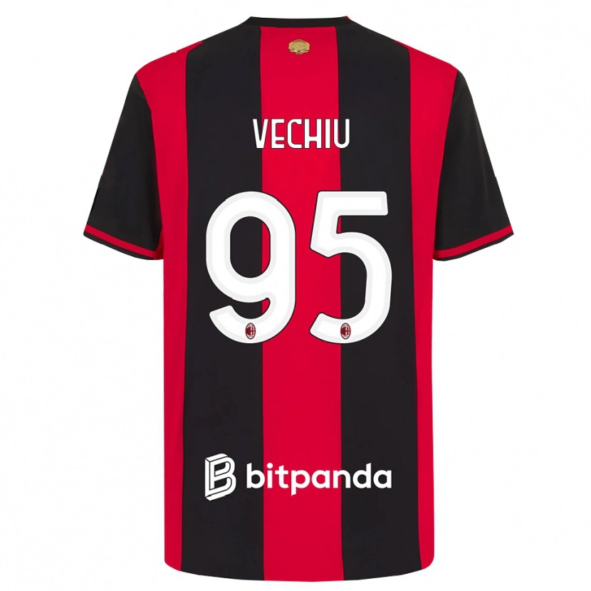 Danxen Criança Camisola Christian Vechiu #95 Vermelho Preto Branco Principal 2026/27 Camisa Brasil