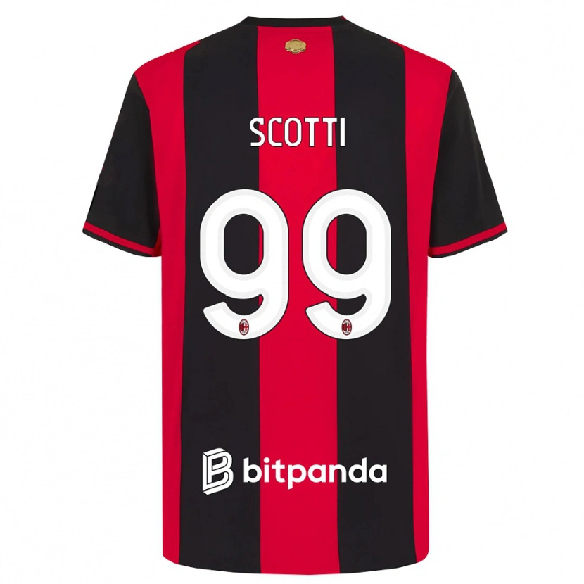 Danxen Criança Camisola Filippo Scotti #99 Vermelho Preto Branco Principal 2026/27 Camisa Brasil
