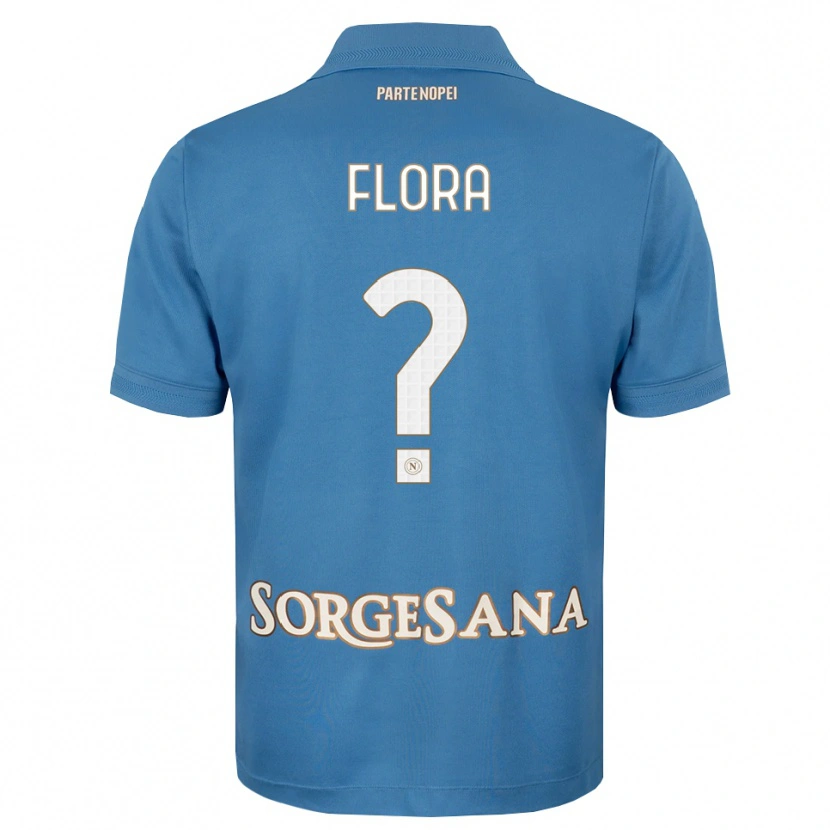 Danxen Criança Camisola Massimiliano Flora #0 Azul Bruma Branco Principal 2026/27 Camisa Brasil