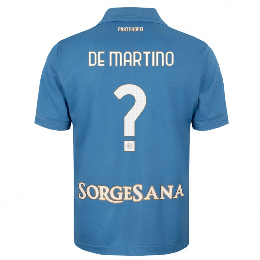 Danxen Criança Camisola Enrico Pio De Martino #0 Azul Bruma Branco Principal 2026/27 Camisa Brasil