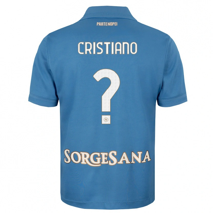 Danxen Criança Camisola Carmine Cristiano #0 Azul Bruma Branco Principal 2026/27 Camisa Brasil