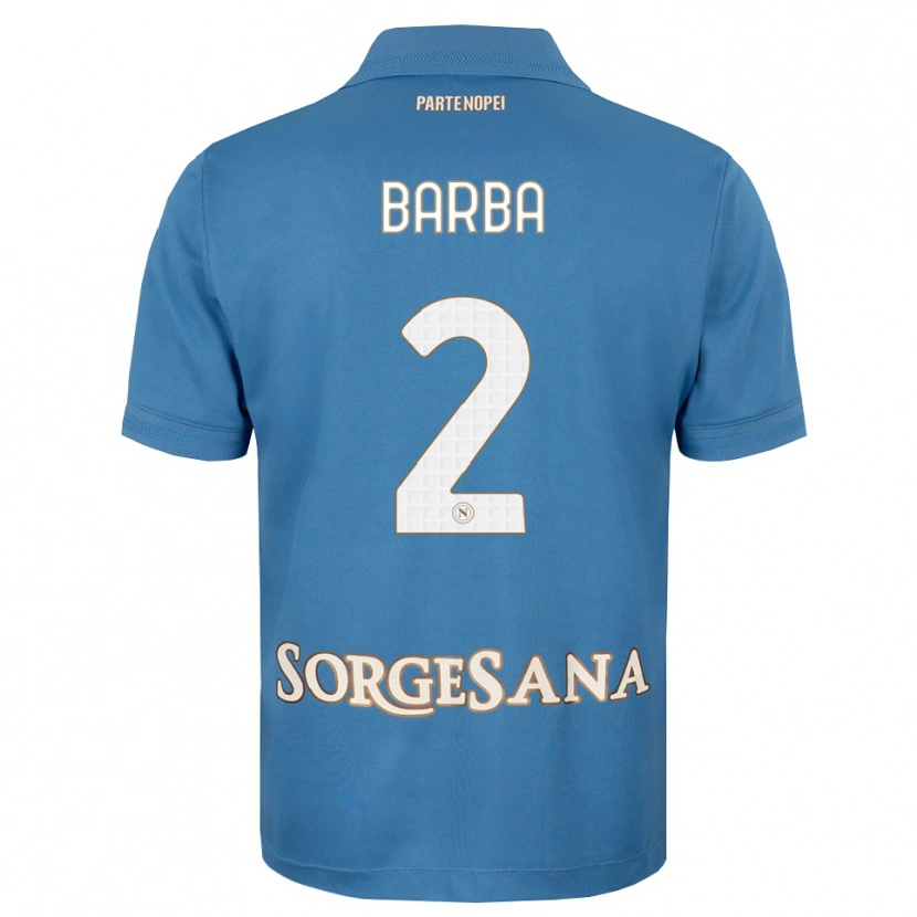 Danxen Criança Camisola Benedetto Barba #2 Azul Bruma Branco Principal 2026/27 Camisa Brasil