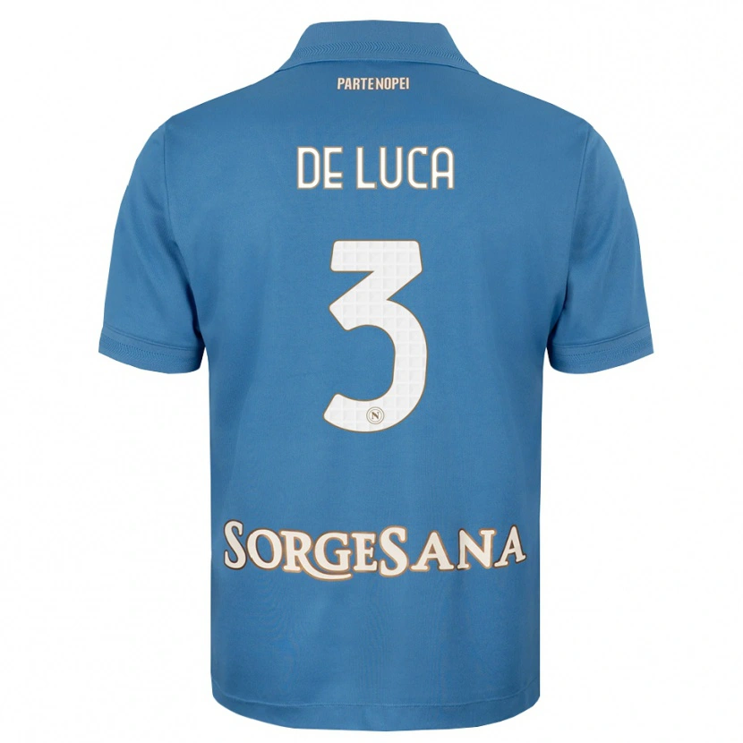 Danxen Criança Camisola Alfonso De Luca #3 Azul Bruma Branco Principal 2026/27 Camisa Brasil