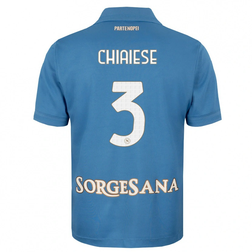 Danxen Criança Camisola Riccardo Chiaiese #3 Azul Bruma Branco Principal 2026/27 Camisa Brasil