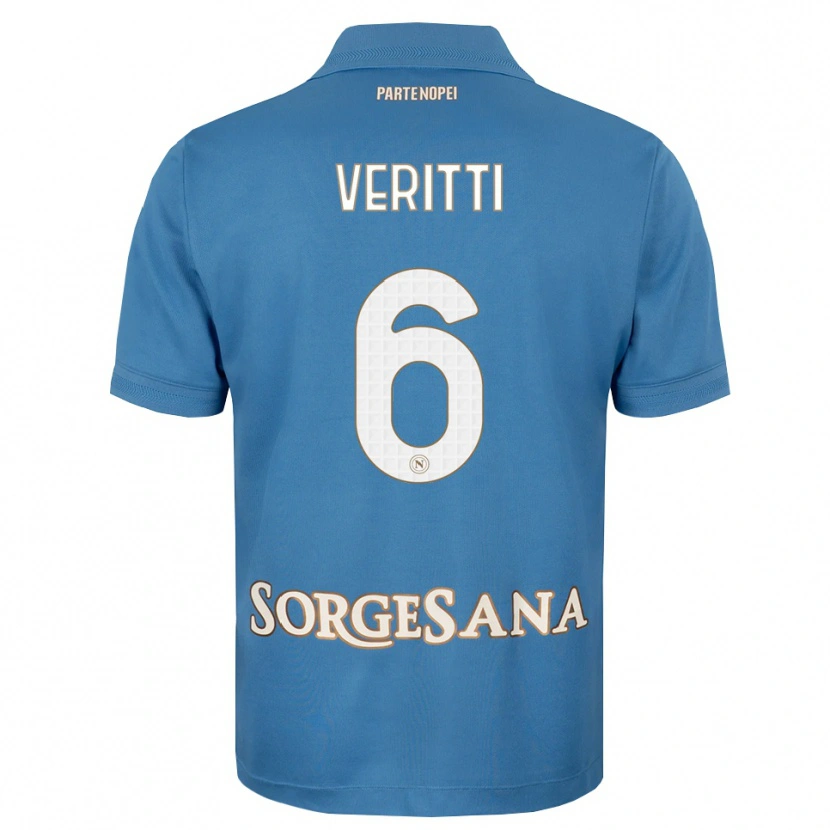 Danxen Criança Camisola Federica Veritti #6 Azul Bruma Branco Principal 2026/27 Camisa Brasil
