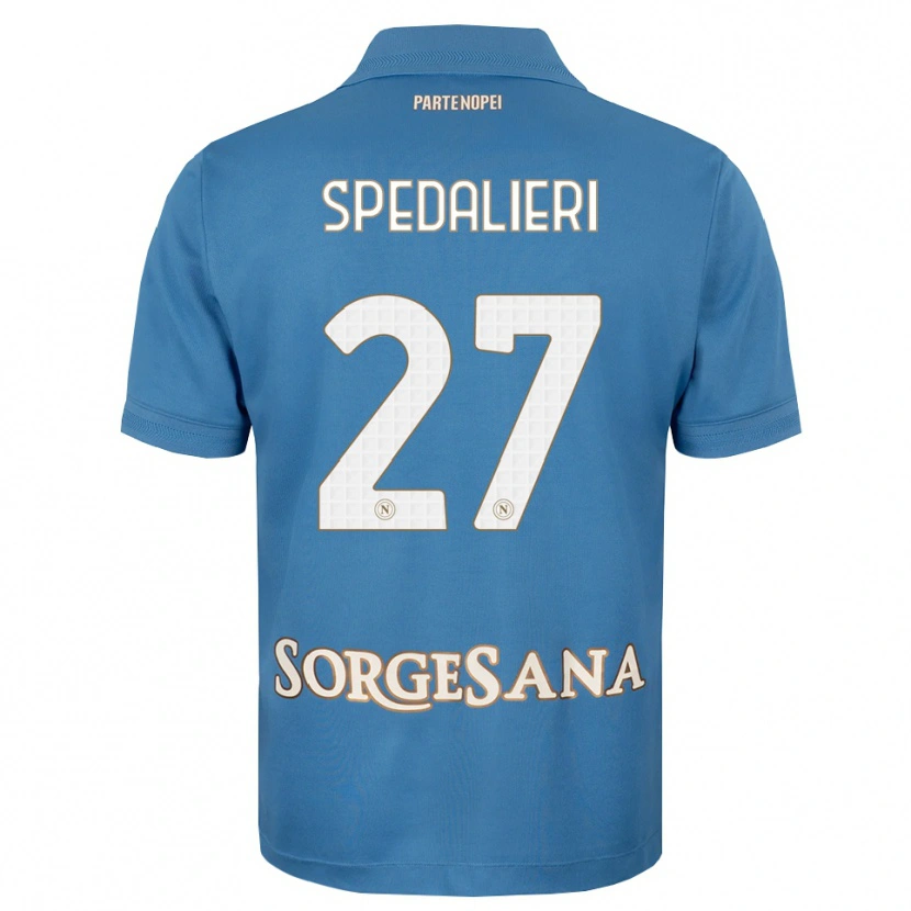 Danxen Criança Camisola Johnatan Andrea Spedalieri #27 Azul Bruma Branco Principal 2026/27 Camisa Brasil