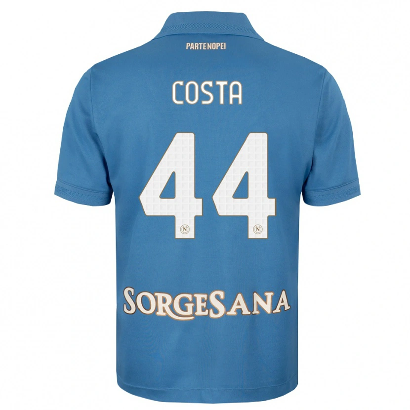 Danxen Criança Camisola Filippo Costa #44 Azul Bruma Branco Principal 2026/27 Camisa Brasil