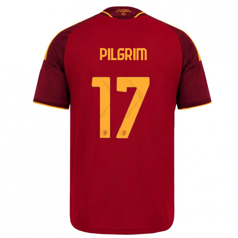 Danxen Criança Camisola Alayah Pilgrim #17 Vermelho Dourado Amarelo Principal 2026/27 Camisa Brasil