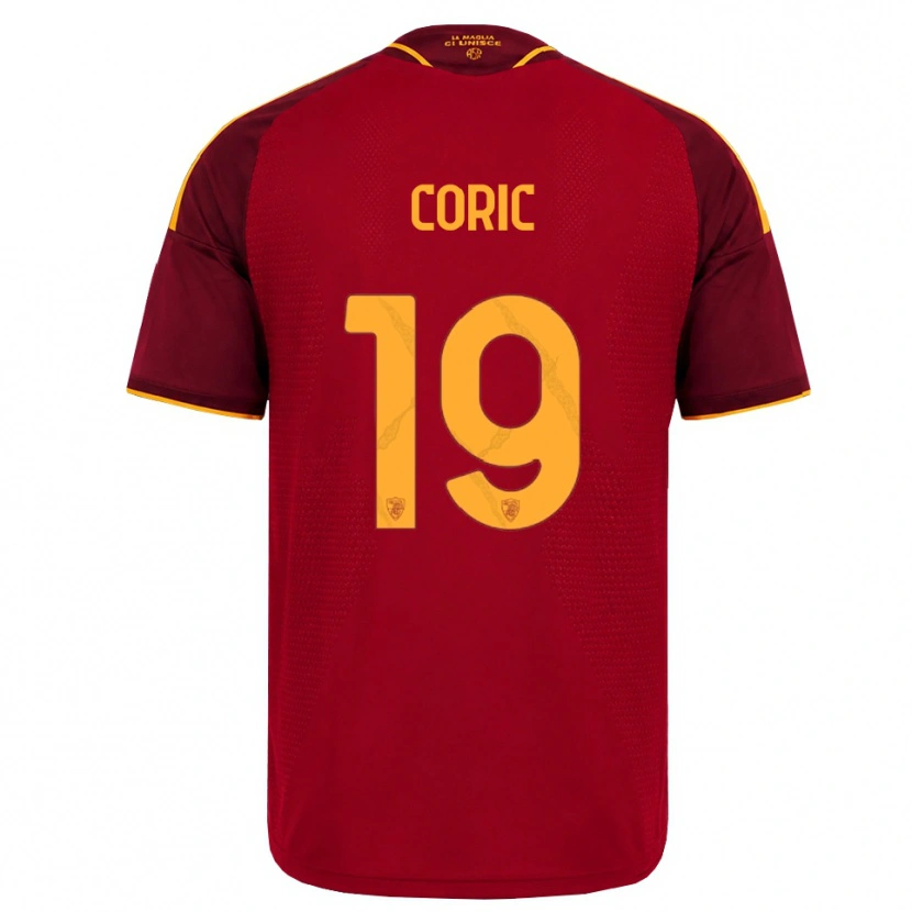 Danxen Criança Camisola Ante Coric #19 Vermelho Dourado Amarelo Principal 2026/27 Camisa Brasil