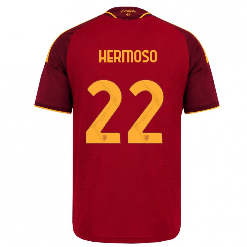 Danxen Criança Camisola Mario Hermoso #22 Vermelho Dourado Amarelo Principal 2026/27 Camisa Brasil