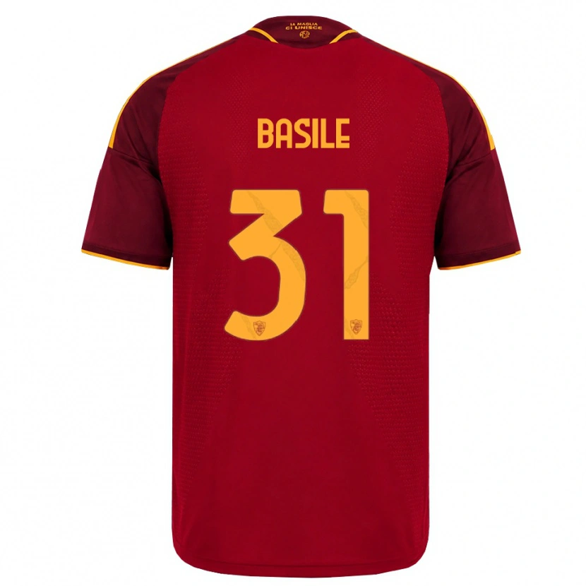 Danxen Criança Camisola Filippo Basile #31 Vermelho Dourado Amarelo Principal 2026/27 Camisa Brasil