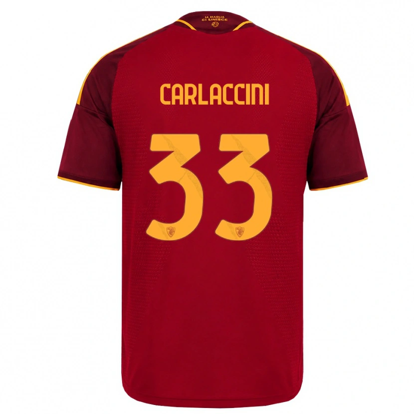 Danxen Criança Camisola Samuele Carlaccini #33 Vermelho Dourado Amarelo Principal 2026/27 Camisa Brasil