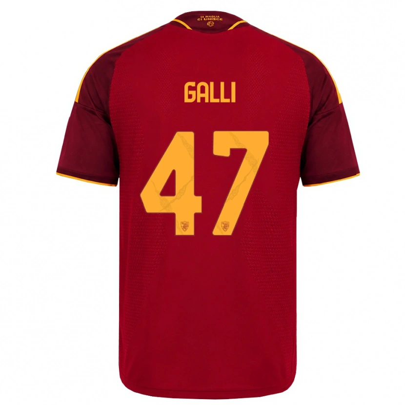 Danxen Criança Camisola Giulia Galli #47 Vermelho Dourado Amarelo Principal 2026/27 Camisa Brasil