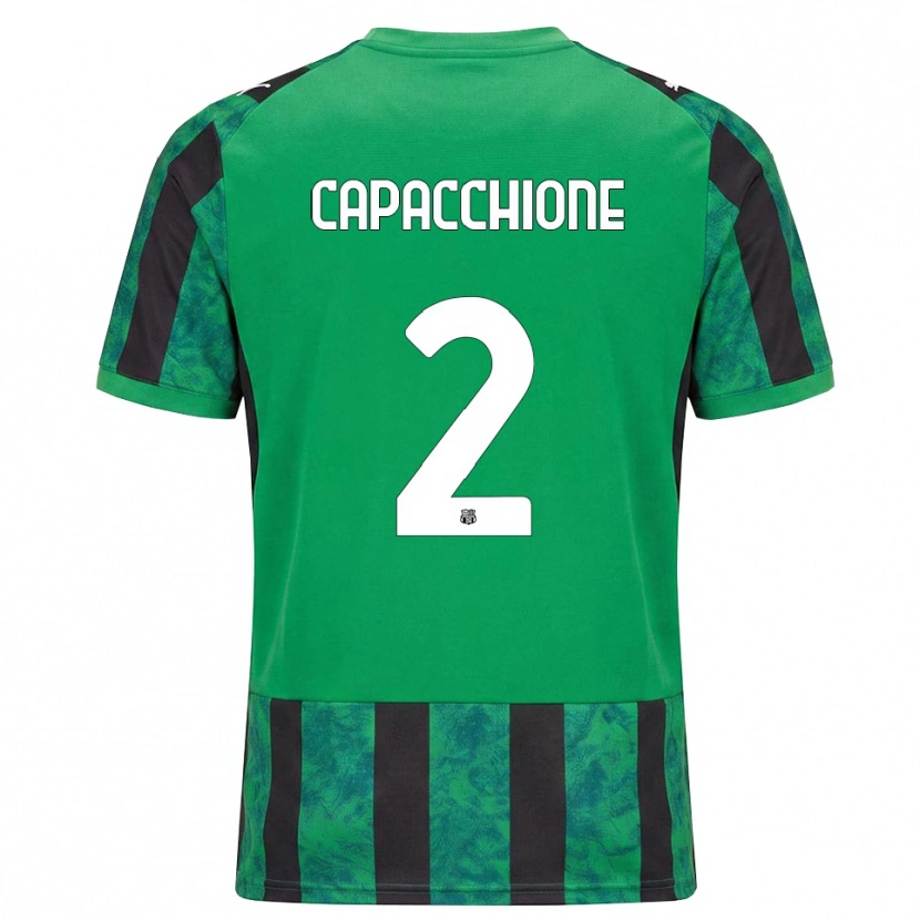 Danxen Criança Camisola Cristian Capacchione #2 Verde Preto Branco Principal 2026/27 Camisa Brasil