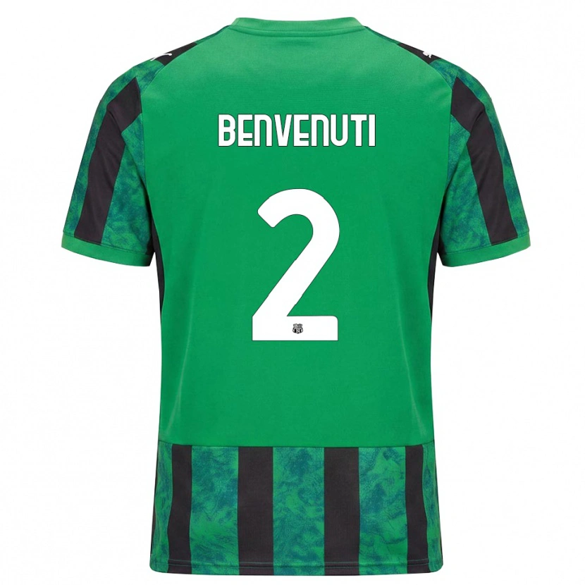 Danxen Criança Camisola Giacomo Benvenuti #2 Verde Preto Branco Principal 2026/27 Camisa Brasil