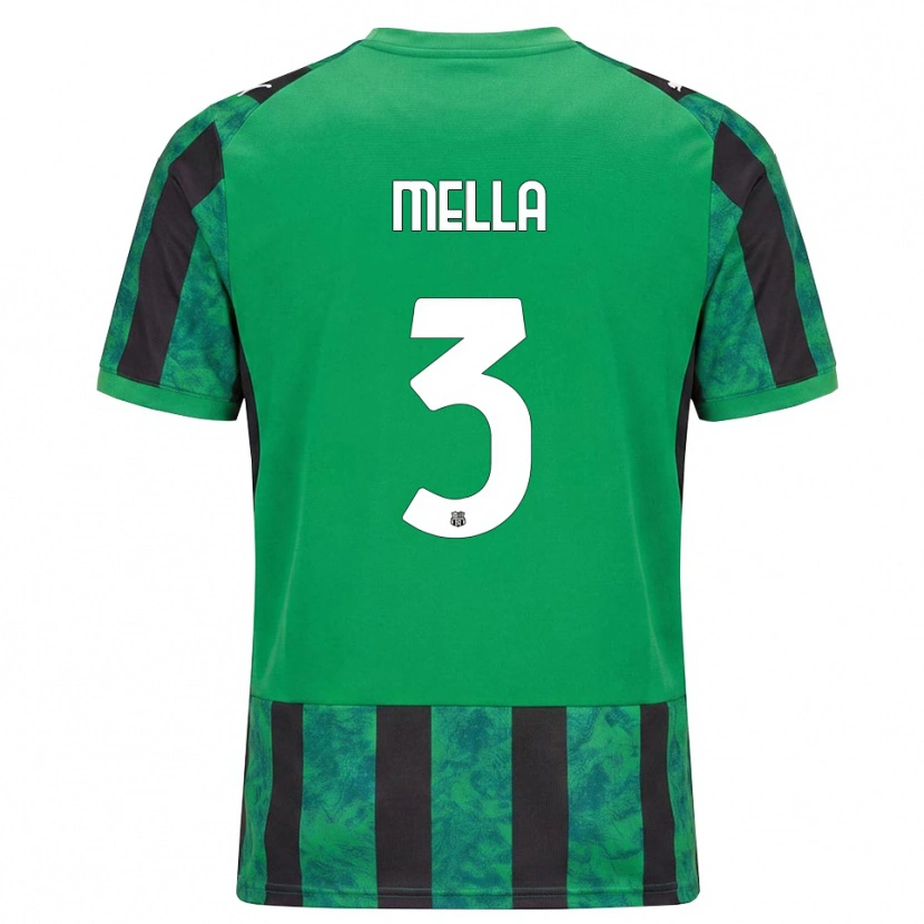 Danxen Criança Camisola Sara Mella #3 Verde Preto Branco Principal 2026/27 Camisa Brasil