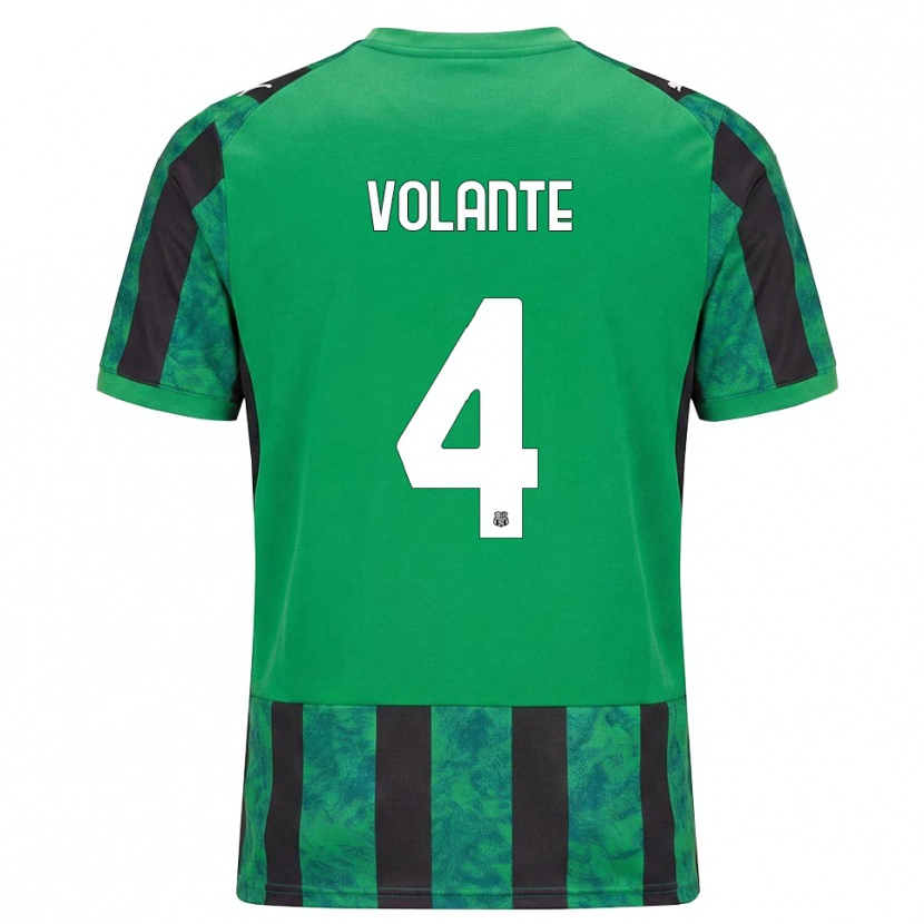 Danxen Criança Camisola Giulio Volante #4 Verde Preto Branco Principal 2026/27 Camisa Brasil