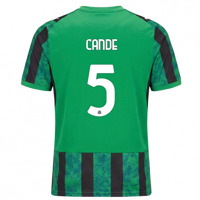 Danxen Criança Camisola Fali Candé #5 Verde Preto Branco Principal 2026/27 Camisa Brasil
