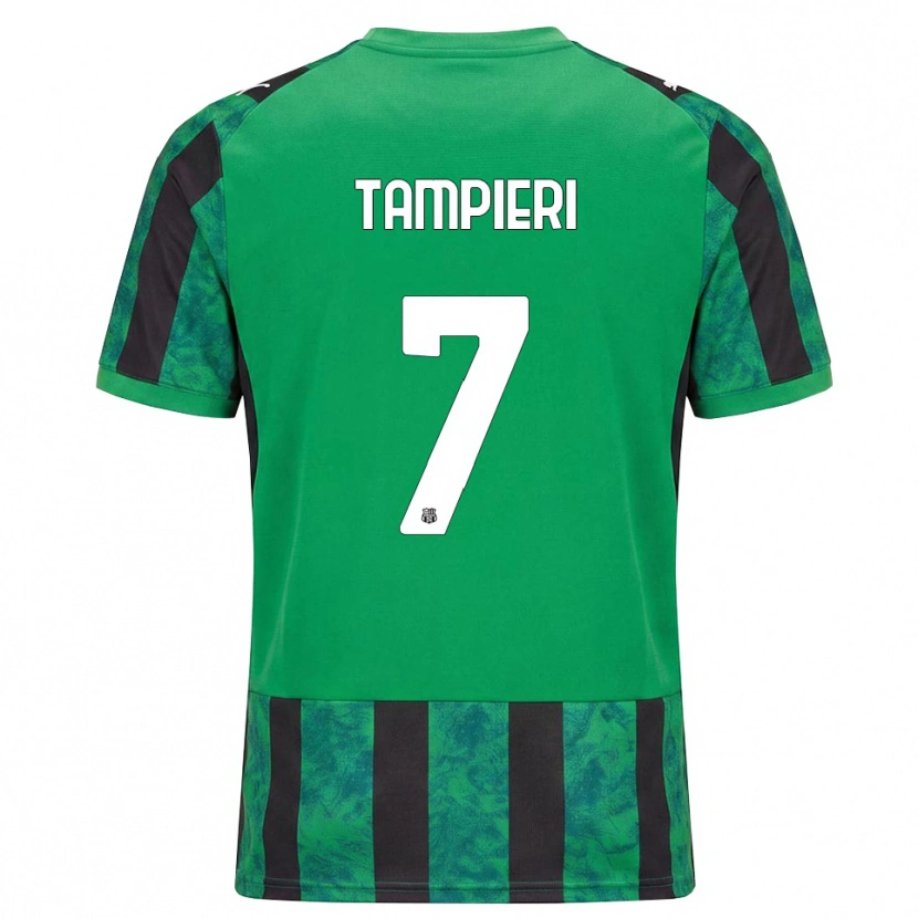 Danxen Criança Camisola Diego Tampieri #7 Verde Preto Branco Principal 2026/27 Camisa Brasil