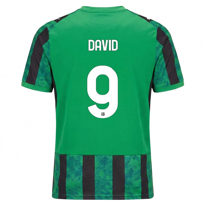 Danxen Criança Camisola Mario David #9 Verde Preto Branco Principal 2026/27 Camisa Brasil